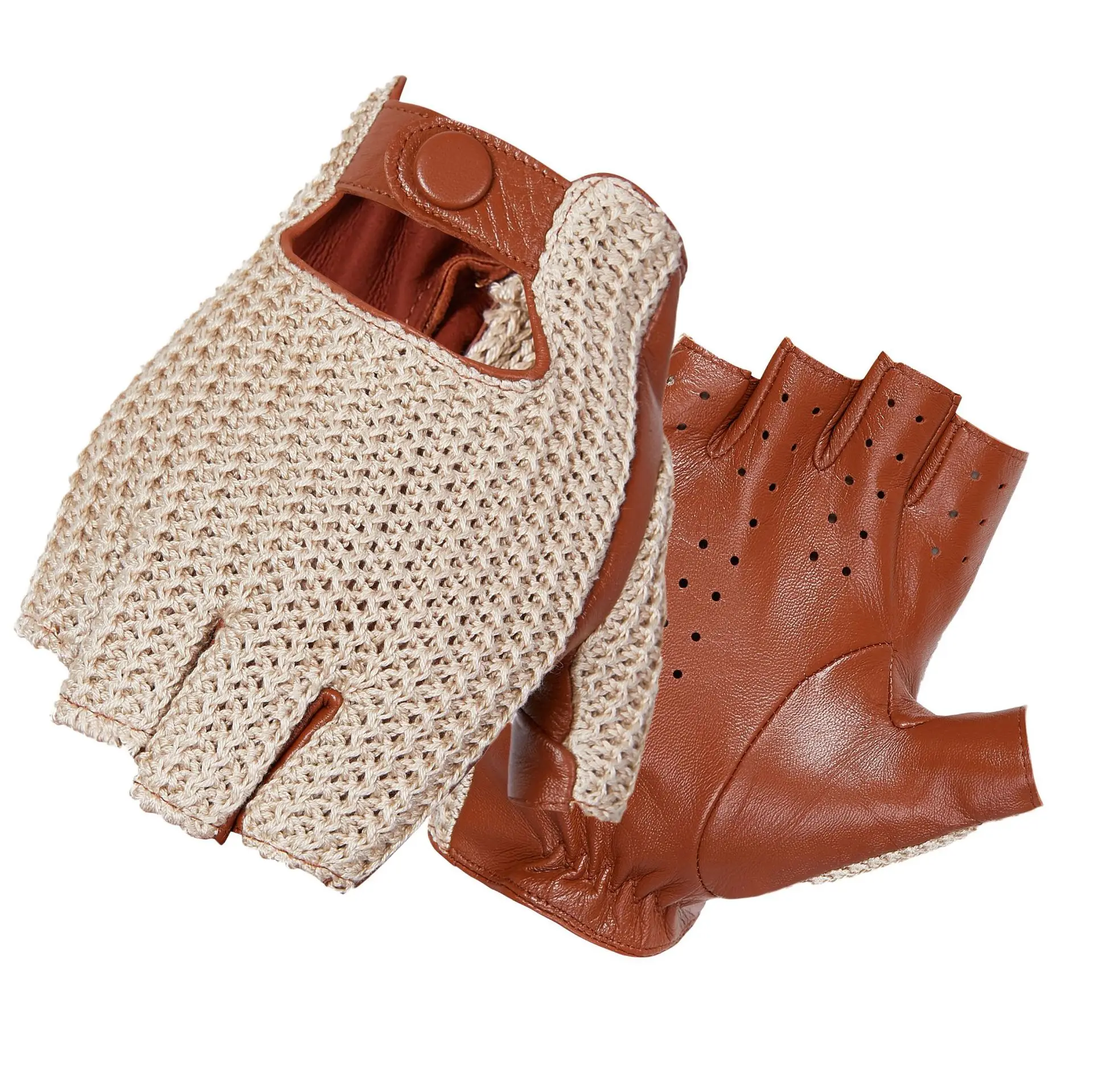 Driving Gloves Leather - Мужские короткие перчатки из натуральной кожи