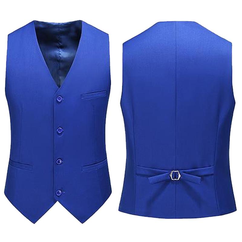 Formal Waistcoat Vest - 19-цветный мужской жилет, однотонный модный повседневный