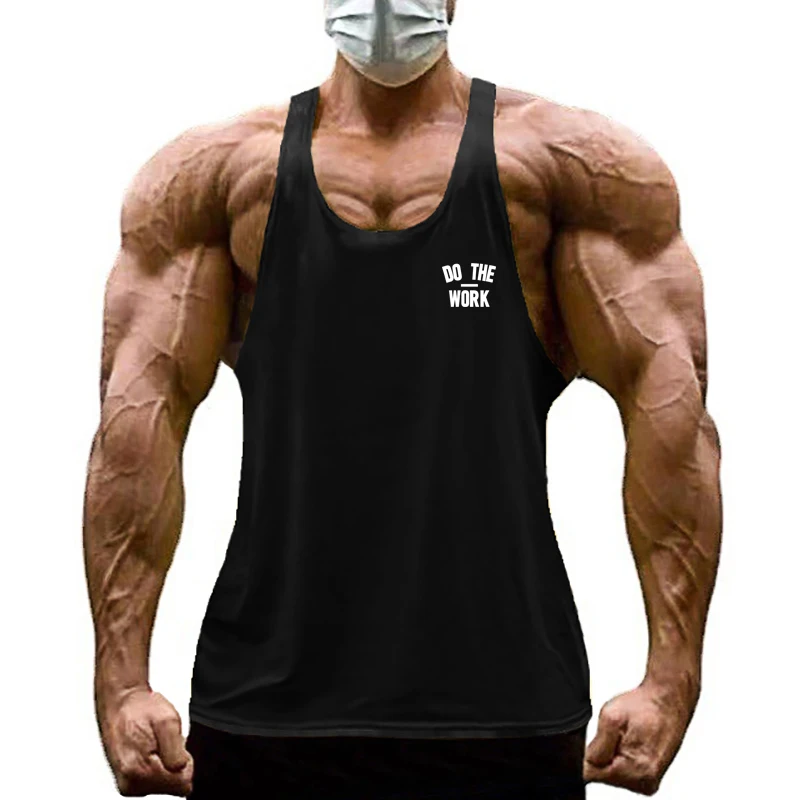 Muscle Tee Workout - Мужские хлопковые футболки без рукавов для