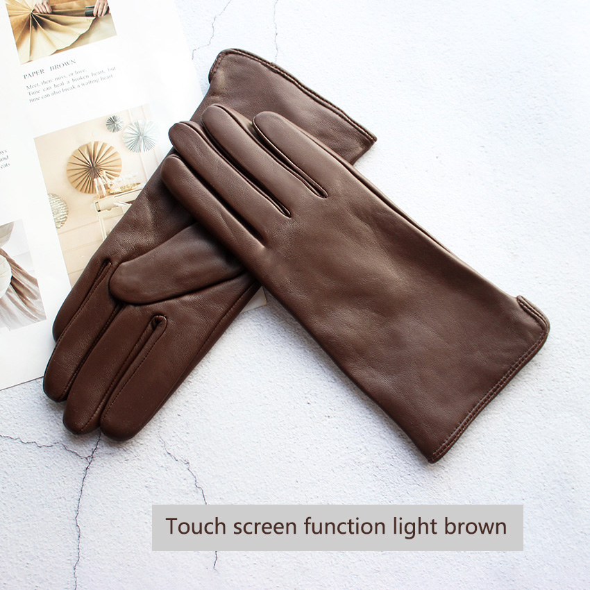 Driving Gloves Leather - Женские цветные перчатки из овчины прямого