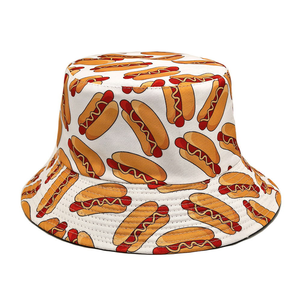 Mens Fashion Bucket Hat - Модная зеленая панама унисекс с принтом