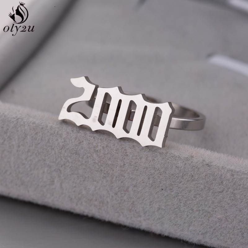 Men'S Fashion Year 2000 - Персонализированные кольца Oly2u с датой рождения
