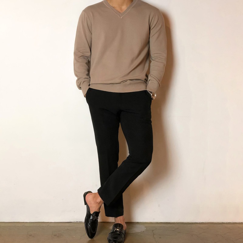 Мужской однотонный вязаный сви – обзор и цена Knitted Cardigan Men