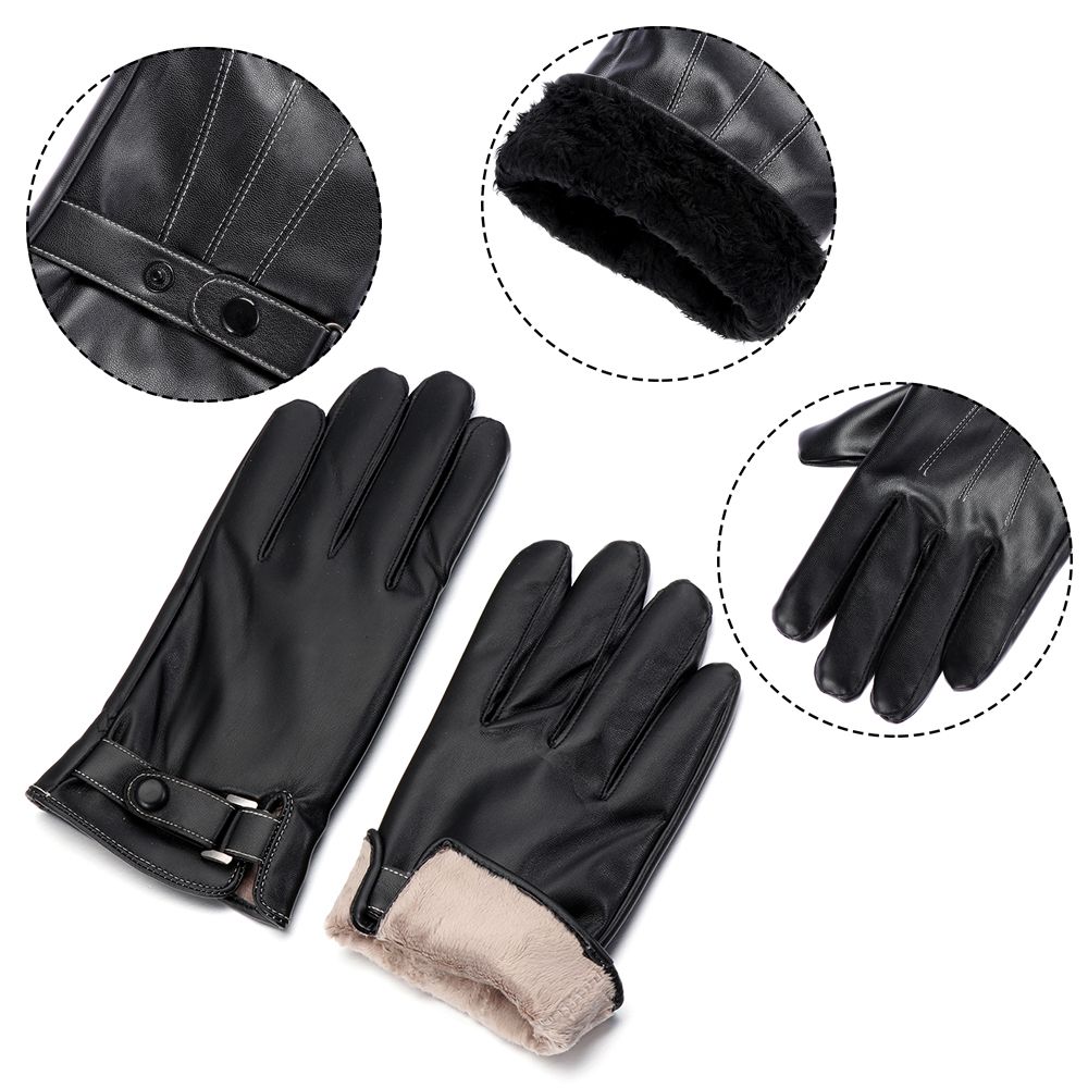 Мужские флисовые теплые кожаны – обзор и цена Driving Gloves Leather