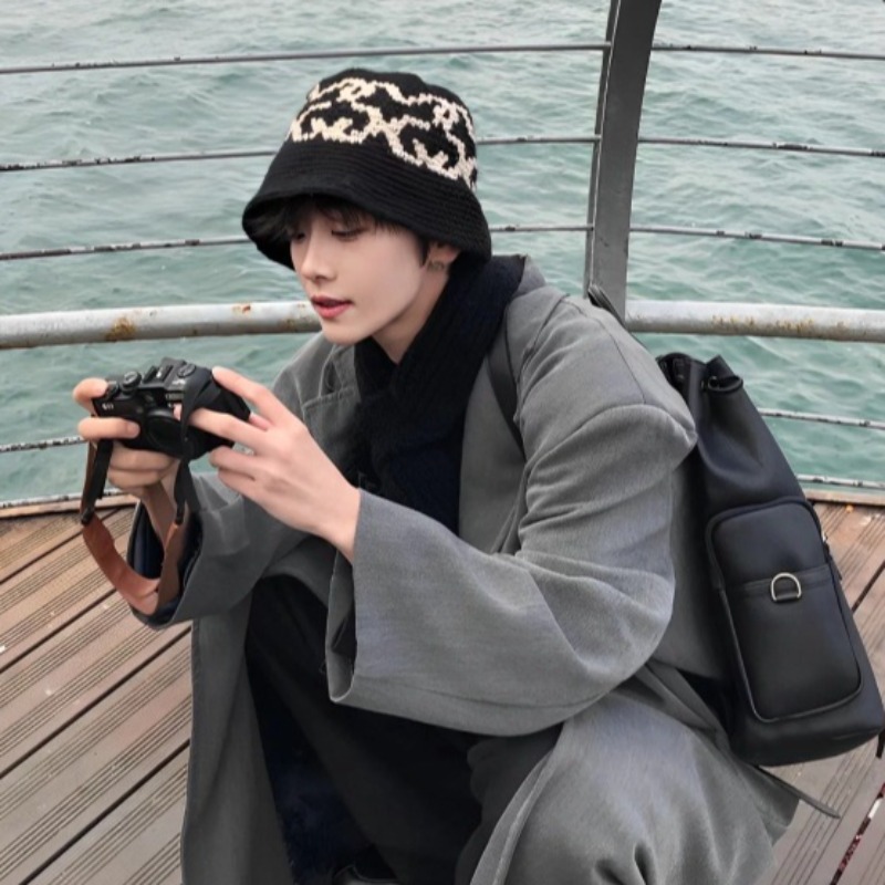 Вязаные вручную жаккардовые па – обзор и цена Mens Fashion Bucket Hat
