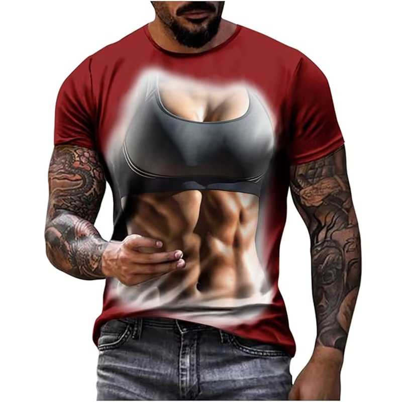 Новая забавная футболка с 3D-п – обзор и цена Muscle Tee Workout