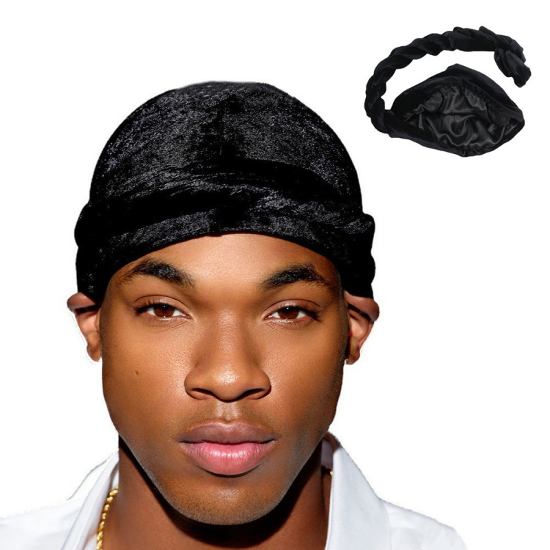 Сплошной цвет, мужской бархатн – обзор и цена Men'S Fashion Head Scarf