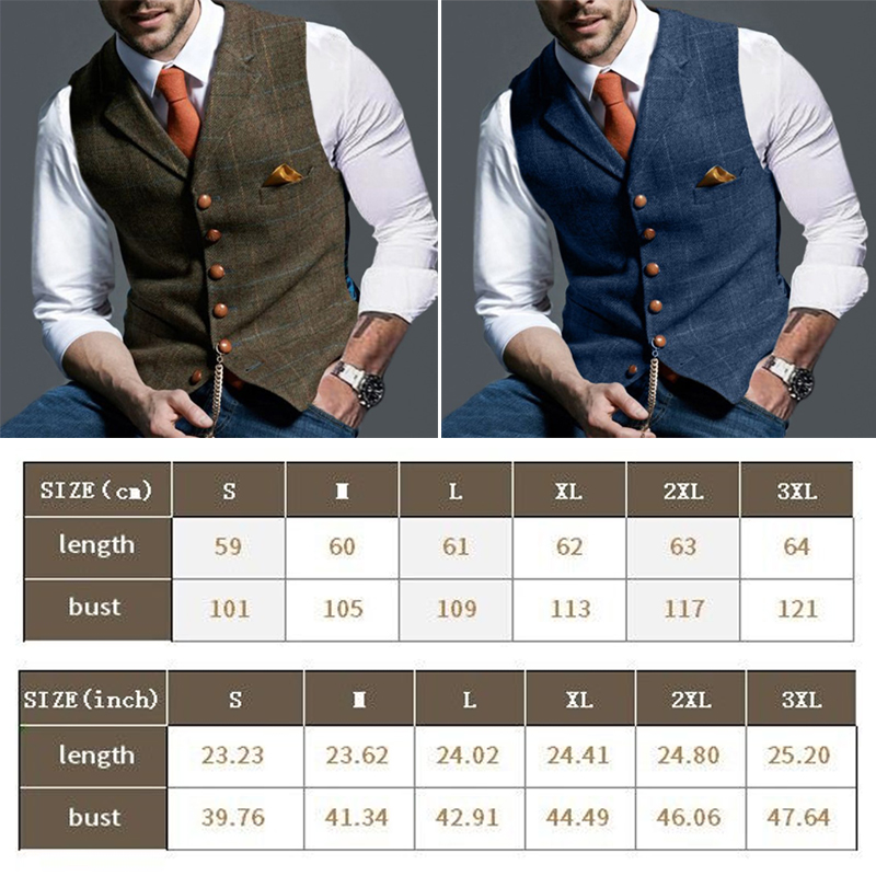 Модные мужские жилеты с лацкан – обзор и цена Formal Waistcoat Vest