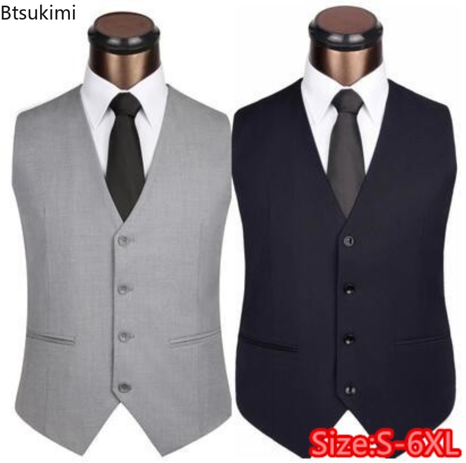 S-6XL Плюс Размер Мужской Коре – обзор и цена Formal Waistcoat Vest