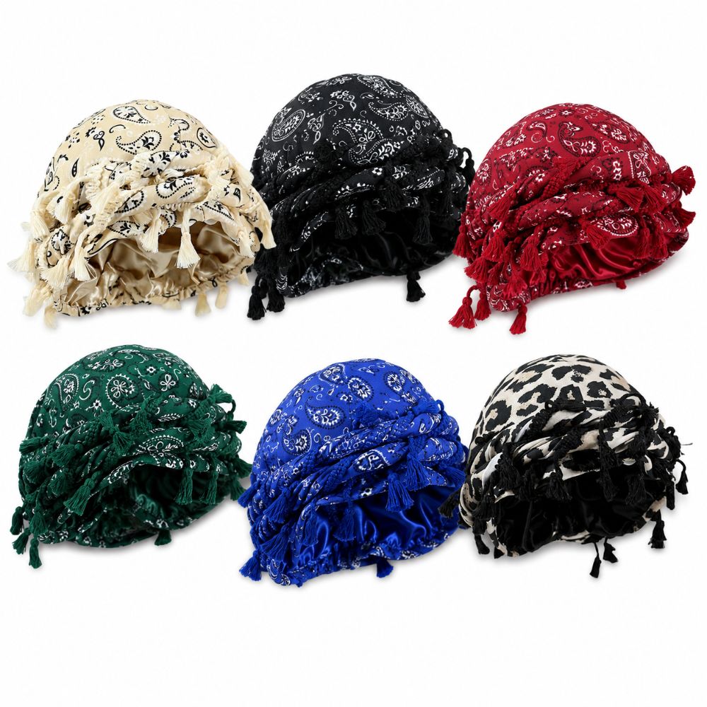 Винтажные атласные повязки на  – обзор и цена Men'S Fashion Head Scarf