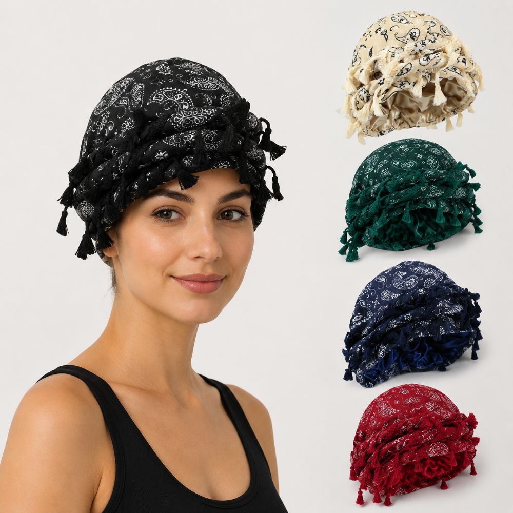 Унисекс атласные повязки на го – обзор и цена Men'S Fashion Head Scarf